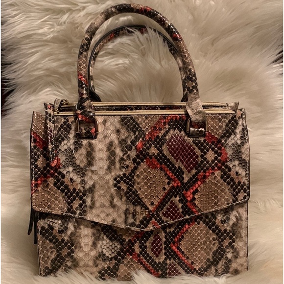 Fiorelli Bags Nwot Fiorelli Flynn Snake Skin Print Satchel Poshmark